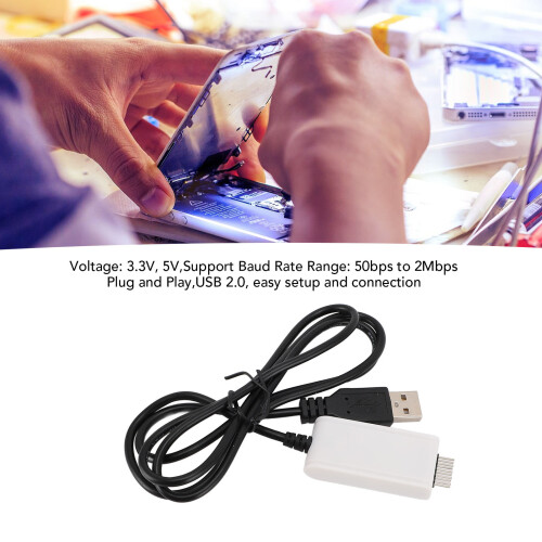 STC Downloader USB a UART TTL Cable 3.3V/5V, 2Mbps 2