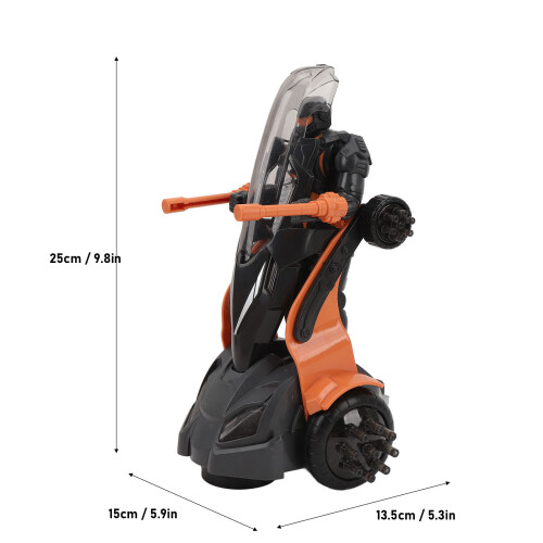 Voiture robot transformable orange - 3 piles AA 1