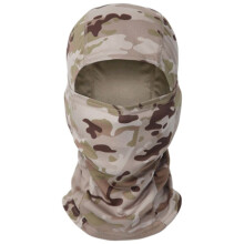 Outdoor Dustproof Sun Face Mask Tactical Camouflage Full Face Mask Hunting Bike Cycling Neck Protection(Camouflage grey)