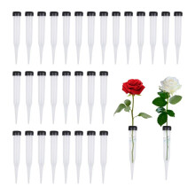 Flower Tubes Pack of 50 Plastic Flower Tubes, Transparent Water Tube for Flowers, Reusable Flowers, Water Tubes