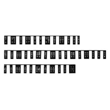 Verwijderbare Pianoklaviernootlabels 88 Toetsen Om Te Leren, Herbruikbare Pianotoetsstickers voor Beginners (Zwart)