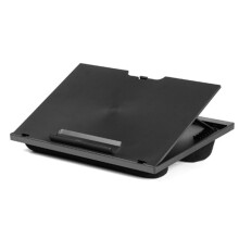 Adjustable Lap Desk with 8 Adjustable Angles & Dual Cushions Laptop Stand for Laptop Desk, Work Table Lap Writing Black