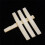 Folk Guitar Cow Bone Upper and Lower Saddle Bridge Saddle Nut Upper Saddle 43mm Lower Bridge 74mm 4