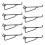 Peg Board Shelf Hooks, 8PACK 6In Metal Utility Hook Set, Peg Board Organizer for Garage Workbench Art  Room Office 1