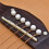Folk Guitar Cow Bone Upper and Lower Saddle Bridge Saddle Nut Upper Saddle 43mm Lower Bridge 74mm 3