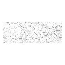 Topographic Contour Extended  Mousepad Computertastatur Mauspad Mousepad 800X300X2Mm