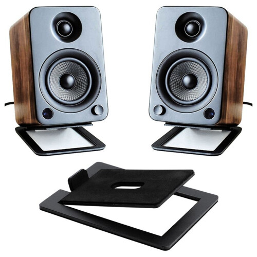 Speaker Support Base is Made for Tabletop Speaker Bottom Stand with Shock Absorption and Enhanced Sound Quality White 2