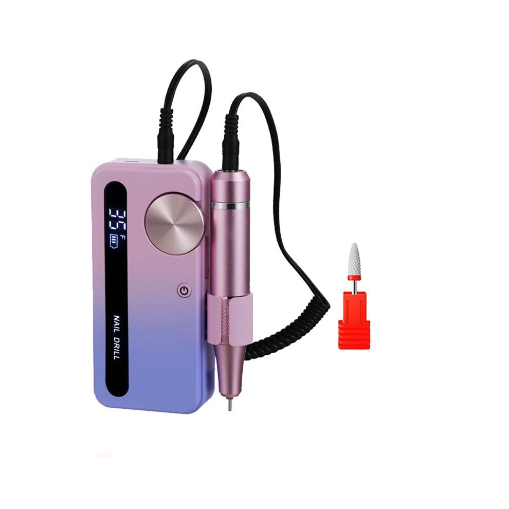 Tlily Electric Nail File 35000Rpm Professional Electric Nail Drill Manicure Machine With Pause Mode For Acrylic Gel Nails,A