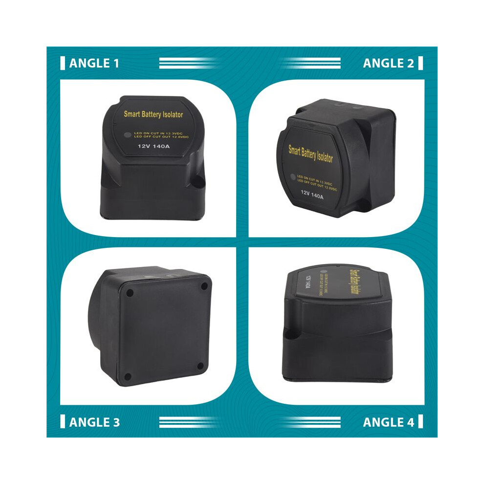 12V 140Amp Dual Battery Isolator Voltage Sensitive Relay Vsr For Car Atv Utv Boats Rv's Truck 4714276667466