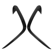 for Tucson NX4 2020 2021 Front Fog Light Lamp Cover Trim Bumper Molding Garnish Eyebrow Eyelid Carbon Fiber