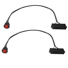 2PCS 50cm Cable Copper Tin Wire 24-Pin Female ATX PSU PC Power Supply Tester Start Jumper with /OFF