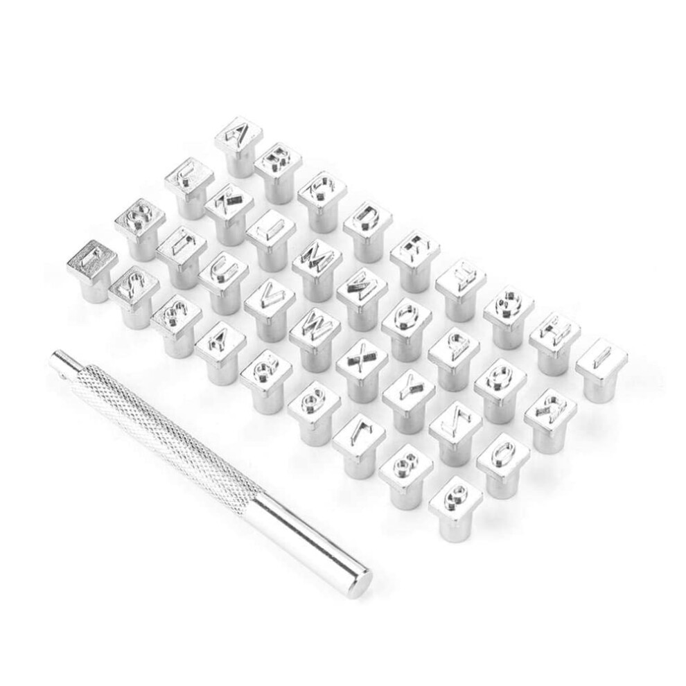1 Box Of 36 Letter And Number Stamp Sets, Metal Stamping Tools For Metal And Wood Stamping Punches 6Mm 4713505435524