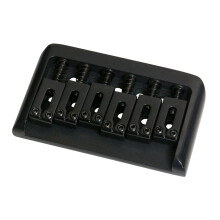 Non-Tremolo Gitara Elektryczna Hardtail Bridge SiodłO dla 6-Strunowej Gitary Strat Stratocaster Tele Telecaster Guitar, Czarna