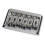 Icke-Tremolo Elektrisk Gitarr Hardtail Bridge-Sadel för 6-Strängad  Strat Stratocaster Tele Telecaster Gitarr, Silver 1