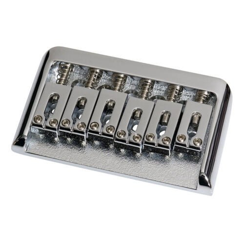 Icke-Tremolo Elektrisk Gitarr Hardtail Bridge-Sadel för 6-Strängad  Strat Stratocaster Tele Telecaster Gitarr, Silver