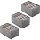 3 Piece Wardrobe Organizer, Storage Boxes, Jeans Organizer, Stackable Storage Box, Gray Storage Box for Drawers Closet,B 1