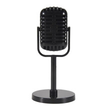 Vintage Microphone Prop,Plastic Fake Microphone,Retro Microphones for Costume & Role ,Antique Microphone Stage