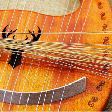 10Pcs Tuning Pin Nails&10Pcs Rivets,with L-Shape Tuning Wrench,10 String Laiyaqin String for Lyre Harp String Instrument