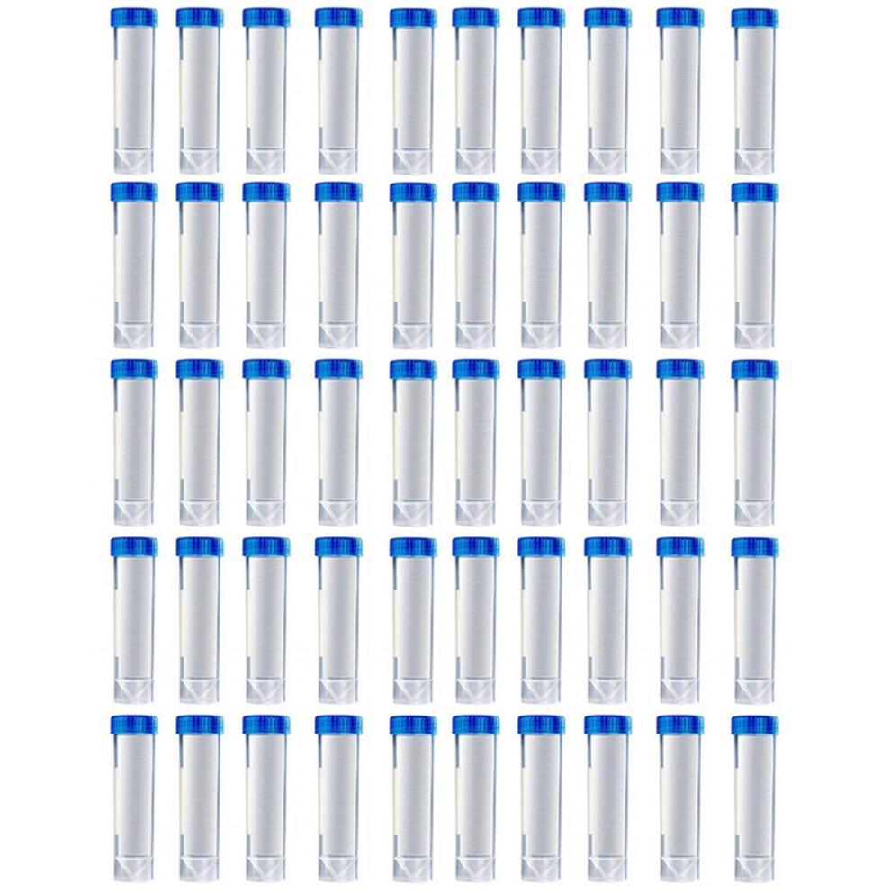 50Pcs 50Ml Graduated Centrifuge Tubes, Laboratory Cryovials, Screw Cap Centrifuge Tubes For Analysis 4711414528351