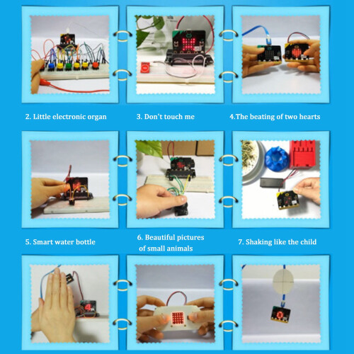 BBC Microbit Go Start Kit Micro:Bit BBC Programmable Learning Development Board with Protective Case for DIY Projects 2