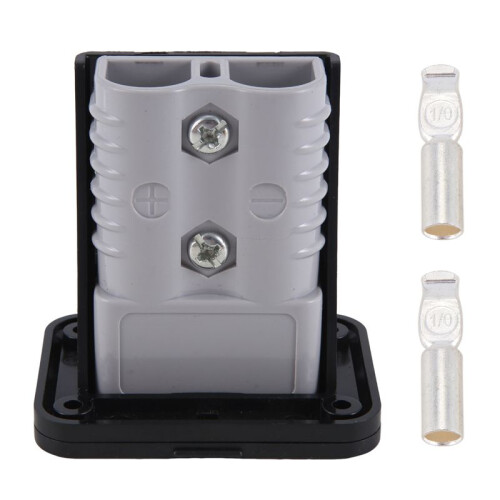 Plug Holder for Anderson Plugs 175A Panel Base with Dust Cover High Current Connector Fixing Bracket