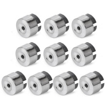 7L6 601 173A 2ZZ 10 Piezas Cubierta de Tapa de Tuerca de Perno de Rueda Cromada para 2004-2017 7L6601173A