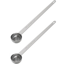2 Unidades de Colher de Café com 2 Colheres de Sopa, Colher Medidora de Cabo Longo de 9,5 Polegadas, Duas Colheres de Sopa (15 Ml), Colher de Café,