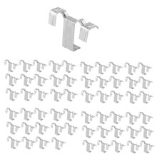 60PCS 35mm Solar Panel Photovoltaic Water Guide Clip Stainless Steel Deflector Mud Drain Button Water Redirection Clips