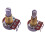 2 St Gitarrpotentiometer Splined Liten Pot Elgitarr Baseffekt Förstärkare Tonvolym 18MM Skaftdelar 7