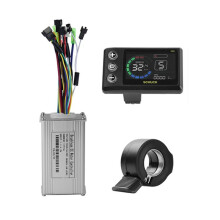 Kit de Bicicleta Eléctrica con Controlador de Onda Sinusoidal de 3 Modos, 36 V, 48 V, 17 A, Pantalla LCD S869 y Acelerador de Pulgar. Accesorios para