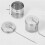 3 Pcs Large Tea  Infuser for Loose Leaf Tea & Spice Infuser for Cooking, Threaded Lid, Extra Fine Mesh Tea Strainer 10