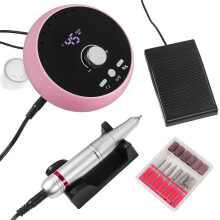 Furadeira Elétrica para Unhas Máquina de Manicure Profissional Motor Sem Escova Conjunto de Lixadeira de Unhas Equipamento de Polimento de Unhas