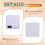 2PCS  Timers Gravity Sensor Flip Timer Kitchen Timer for  Management and Countdown 1-3-5-10,15-20-30-60Minutes 3