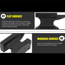 Rugged Cast Anvil Iron Anvil Beading Jewelry Making Kits Blacksmith Anvil Jewelers Metalsmith(Random Color)