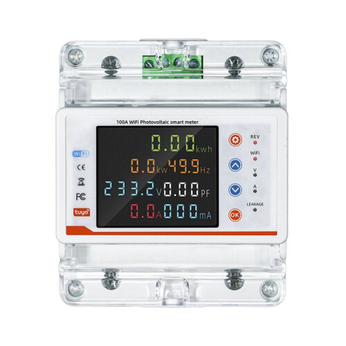 Tuya WiFi Single Phase 4P Intelligent Circuit Breaker WiFi Auto-Reclosing Voltage Current Protector Timer 1