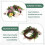 Easter Rabbit Front Door Wreath for Front Door,Easter Bunny Butt Shape Garland Wall Decor Spring Wreath Decoration 3