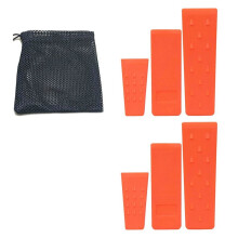 6 Cales D'Abattage D'Arbres avec Pointes pour une Coupe D'Arbre en Toute Sécurité - 2 Cales de 10 Pouces, 8 Pouces et 6 Pouces Chacune avec Sac de