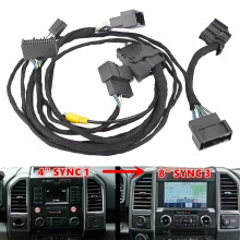 4Inch to 8Inch Conversion Power Harness PNP Adapter for F-150 Mustang Fusion SYNC1 to SYNC 3 Upgrade