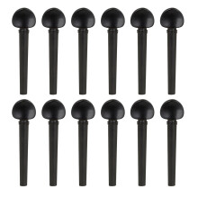 12Pcs Ebony Tuning Pegs Shaft OUD Tuning Pegs Endpin Set Adjusted Tone Replace OUD Accessories