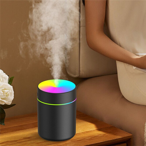 180ML Luftfuktare Aroma Diffuser  Eterisk Oljerenare Aromaterapi Mist Maker Lights Luftfuktare Vit 2