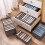 3 Piece Wardrobe Organizer, Storage Boxes, Jeans Organizer, Stackable Storage Box, Gray Storage Box for Drawers Closet,B 8