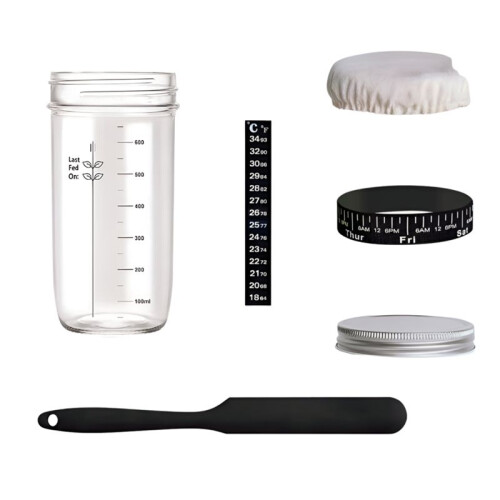 Sauerteig-Set, Sauerteigbrot-Gläser, Luftdichte Gläser, 730 Ml
