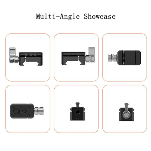 Clamp Quick Release Clamp with 1/4 3/8 Thread for Cold Shoe Support Camera Cage for  Locating Microphone Magic Arm 2