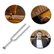 3 Szt Kamerton A440 Hz - Standard A 440 Hz Tuner do Skrzypiec i Gitary Instrument Muzyczny z MłOtkiem Silikonowym
