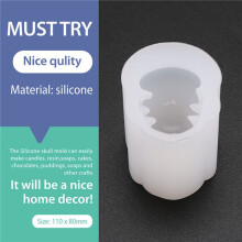 Skull Silicone Mold Halloween Skull Candle Mold Large Skull Resin Mold for Candle DIY Soap Making Epoxy Mold Resin