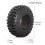 4 Peças 1.9 Polegadas Pneu de Escalada Universal 106mm Pneu de Terreno Rochoso com Forro Interno para 1/10 Rc Crawler 8