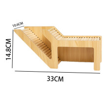 Washable Hamster Hidden Wooden Hamster House Small Pet Castle with Rock Climb Ladder Dwarf Mouse Pet,Simple Tunnel