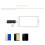 5 in 1 USB 2.0 Type C/USB /Micro-USB/TF/ Memory Card Reader OTG Card Reader Adapter Mobile Phone Accessories,Black 2