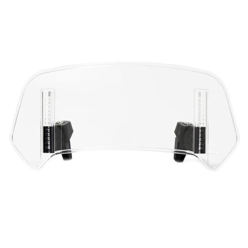 Motorcycle Windshield Transparent Extension Adjustable Spoiler Deflector for      36X14cm