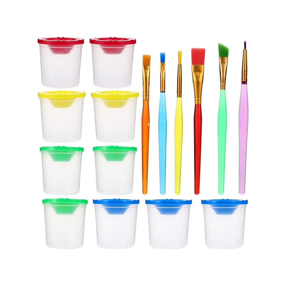 Photos - Other Furniture Jojomino 16pcs Pen Wash Cup Paint Cup Clear Paint Pen Brush Painting Cups Clear Cups Paint Pen Art Class for Painting Clean Cup 